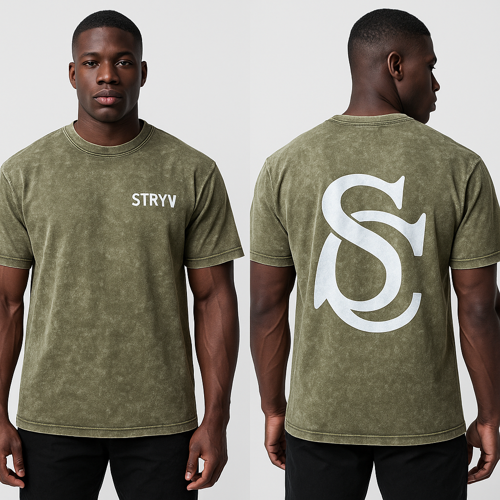 Acid Wash Oversized STRYV Tee