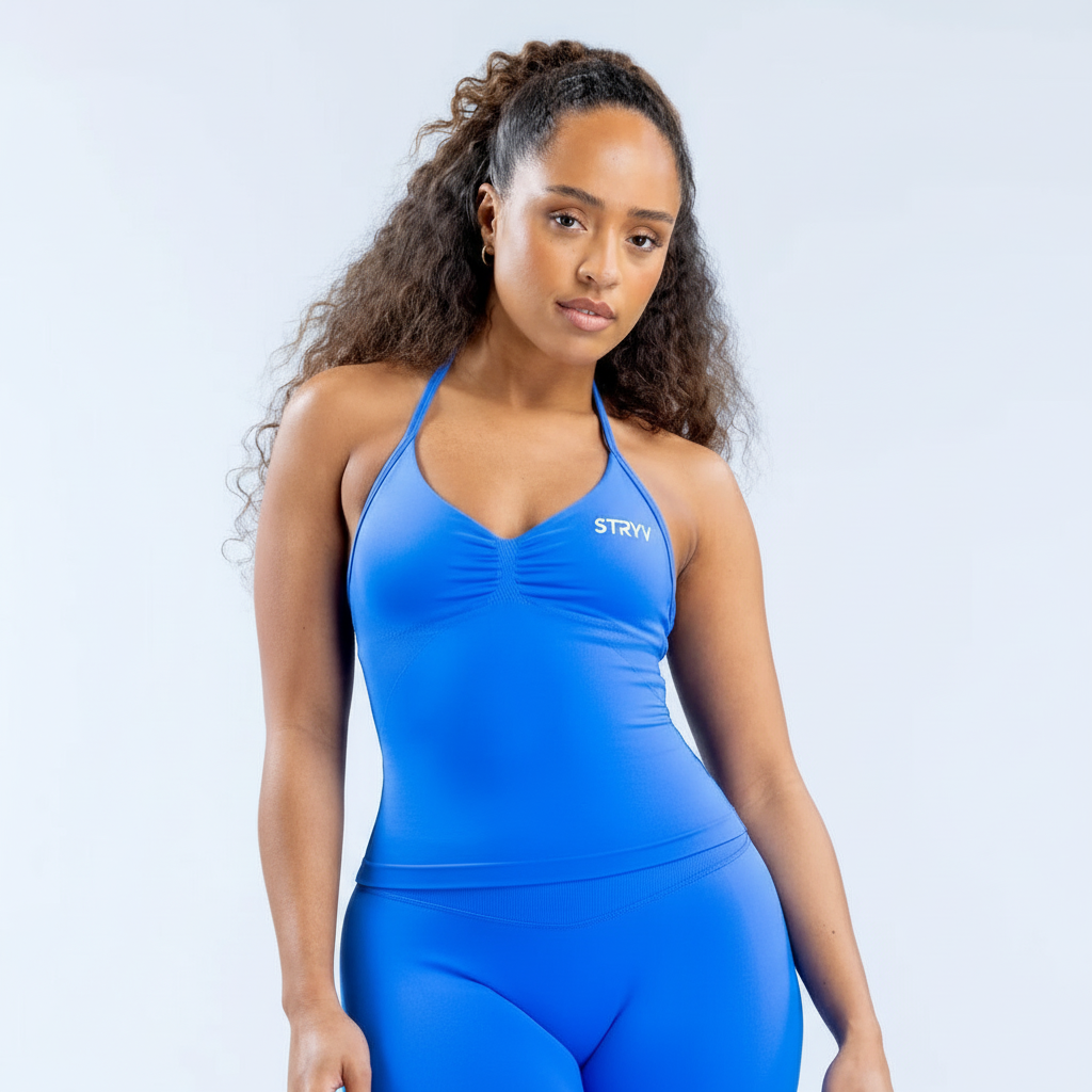 Blue STRYV Seamless Halter Set